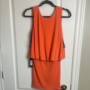 Marciano Elegant Orange Sleeveless Dress